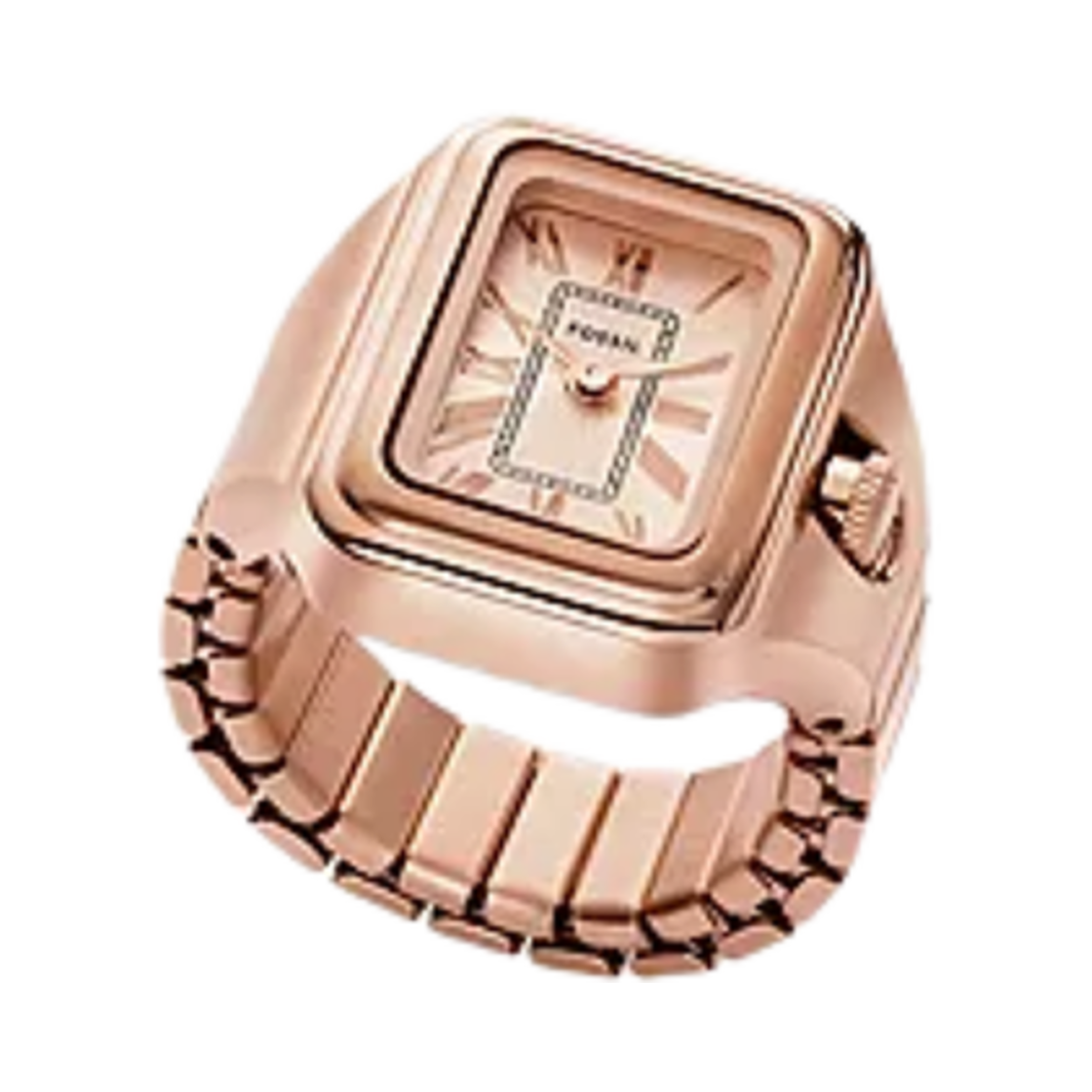 ES5345 (W) Fossil Raquel Watch Ring Quartz Two-Hand 14mm Stainless Steel Rose Gold