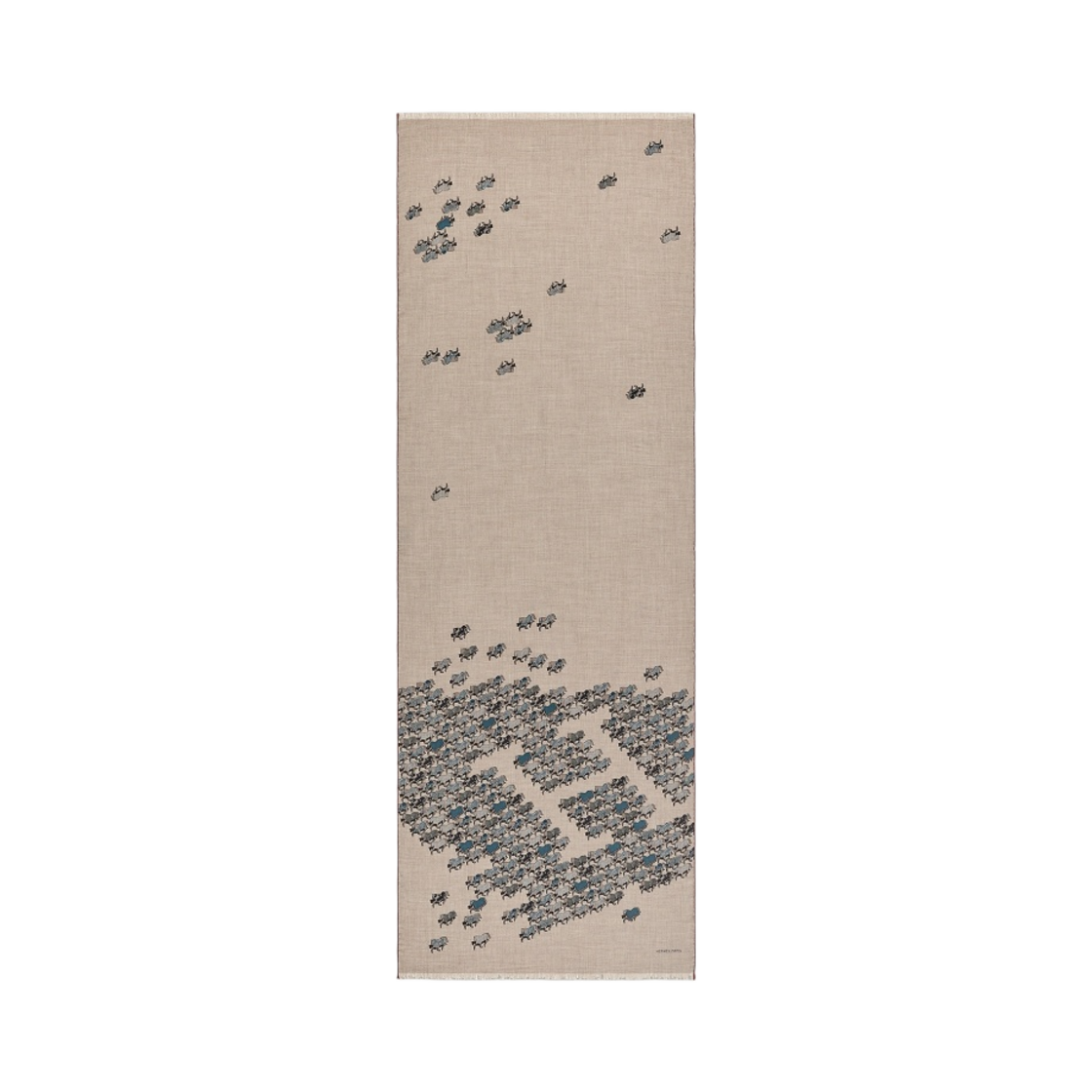 에르메스 더 파라지 렉탱글 에뚜쁘 페트롤 마린(Hermes The Parage Rectangle Etoupe Petrole Marine) - 1