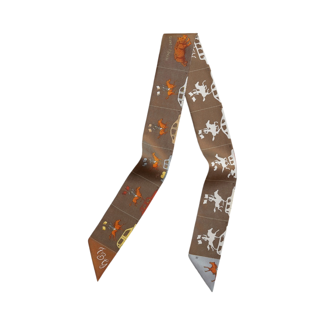 (W) 에르메스 퍼레이드 트윌리 마론 그리 오랑쥬((W) Hermes Parade Twilly Marron Gris Orange) - 1