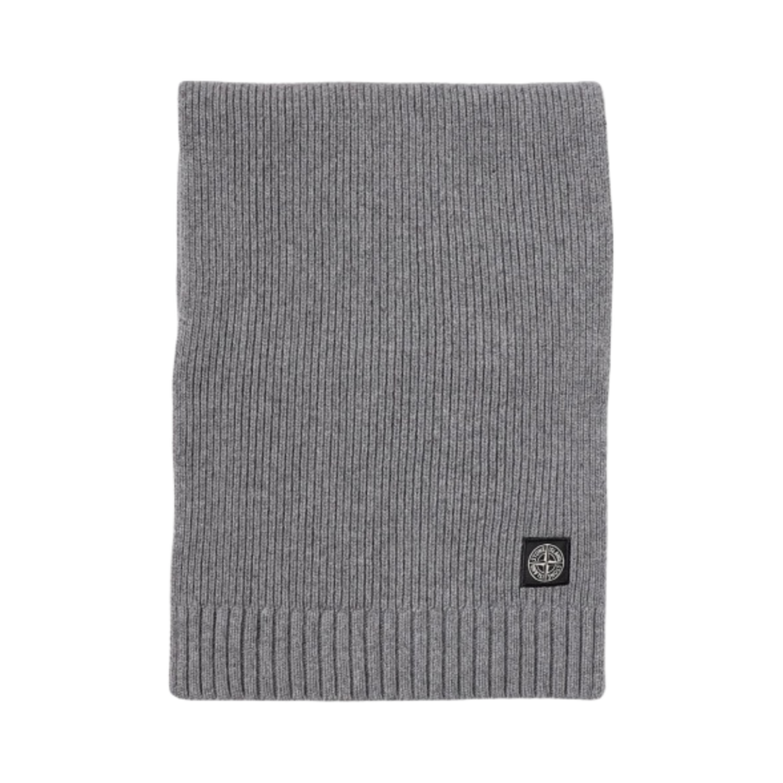 (키즈) 스톤 아일랜드 N02Z3 립드 울 캐시미어 스카프 차콜((Kids) Stone Island N02Z3 Ribbed Wool Cashmere Scarf Charcoal)