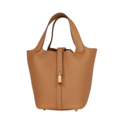 Hermes Picotin Lock 18 Bag Clemence & Gold Biscuit
