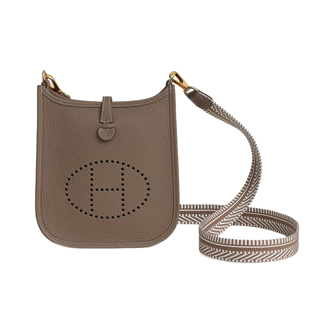에르메스 에블린 16 아마존 백 클레망스 & 골드 하드웨어 에뚜쁘 그리 빨 에뚜쁘(Hermes Evelyne 16 Amazone Bag Clemence & Gold Etoupe Gris Pale Etoupe) - 1