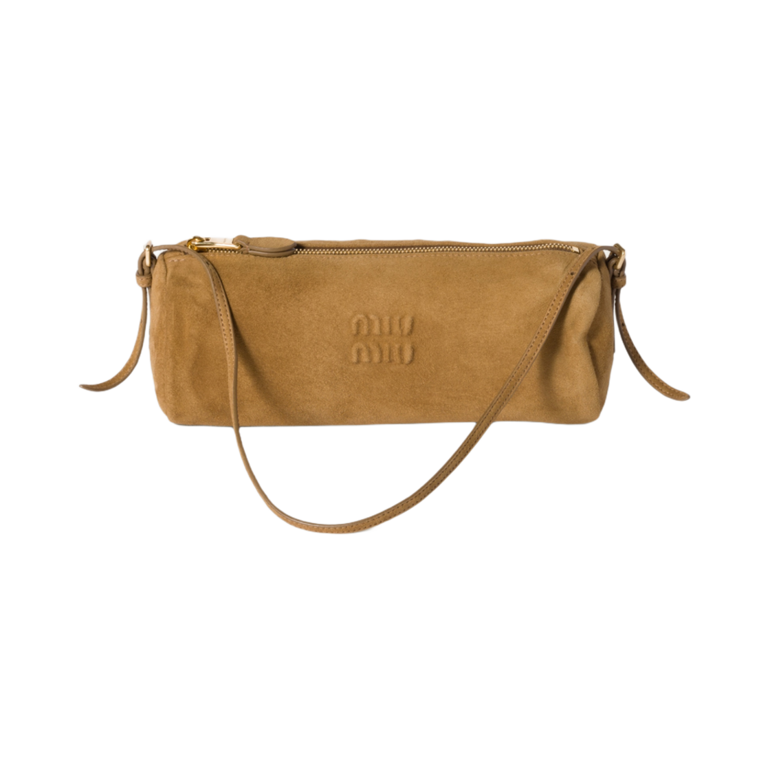 5NE851-ACSS-F0393 Miu Miu Suede Pouch Olive Green