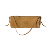 Miu Miu Suede Pouch Olive Green