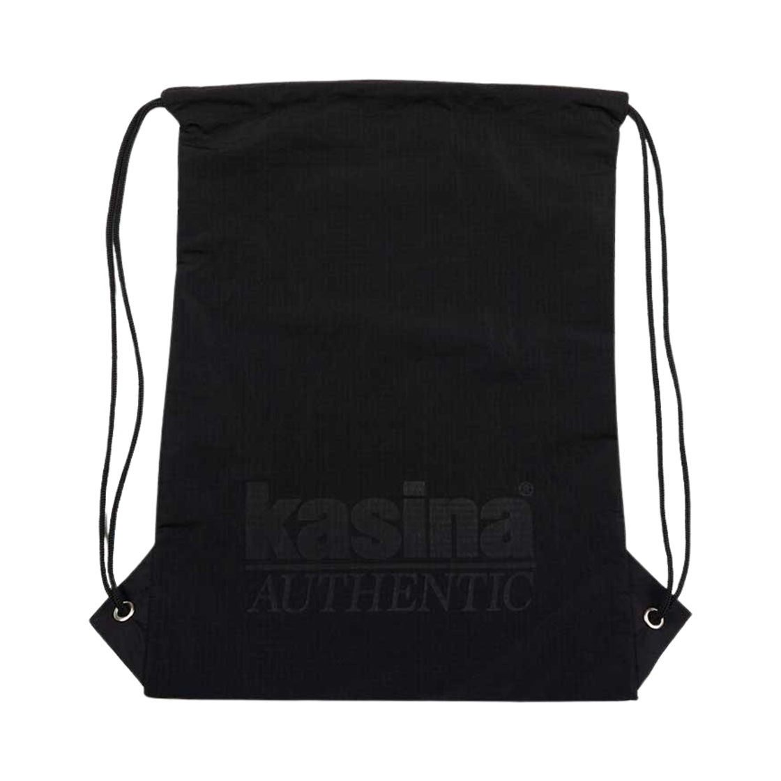 KA24SMACGBK Kasina Authentic Logo Gym Sack Black