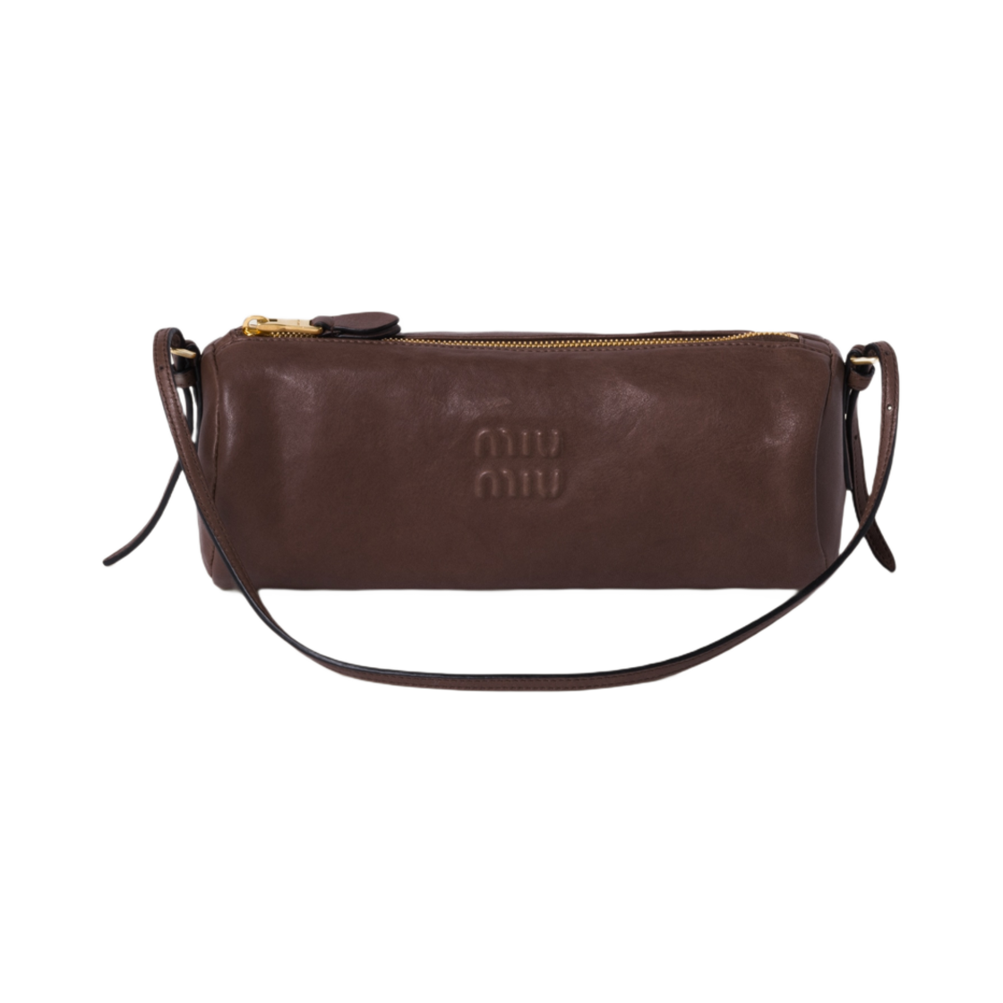 미우 미우 나파 레더 파우치 브라운(Miu Miu Nappa Leather Pouch Brown)