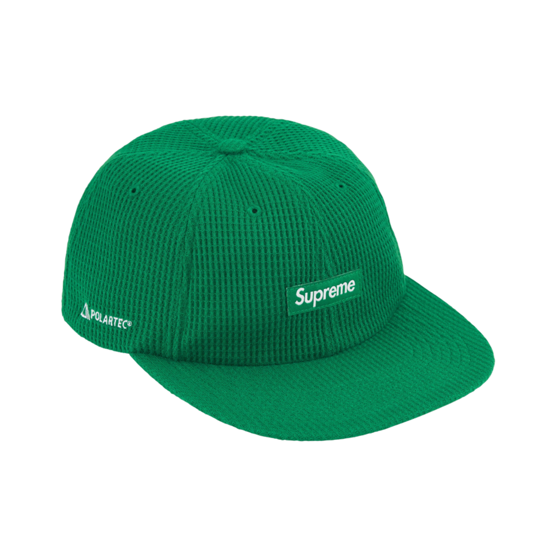 - Supreme Polartec Waffle Small Box 6-Panel Green - 24FW