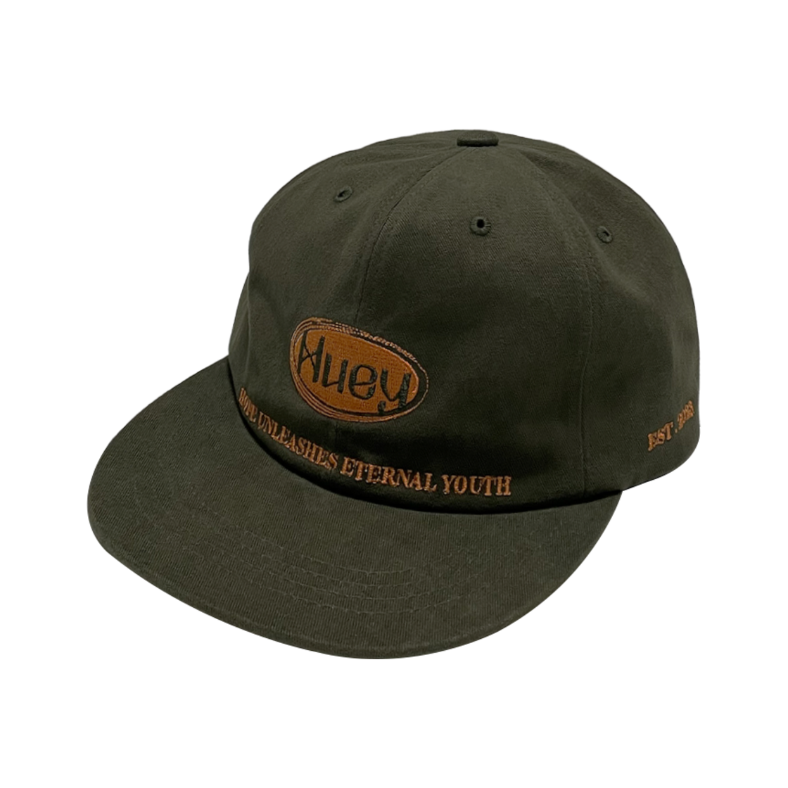 휴이 헤리티지 로고 캡 카키(Huey Heritage Logo Cap Khaki)