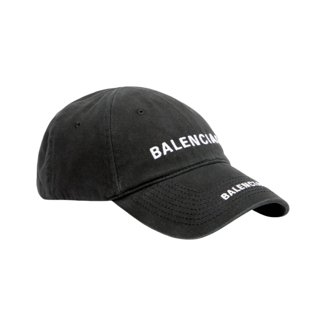 발렌시아가 더블 로고 캡 블랙 페이디드(Balenciaga Double Logo Cap Black Faded) - 2