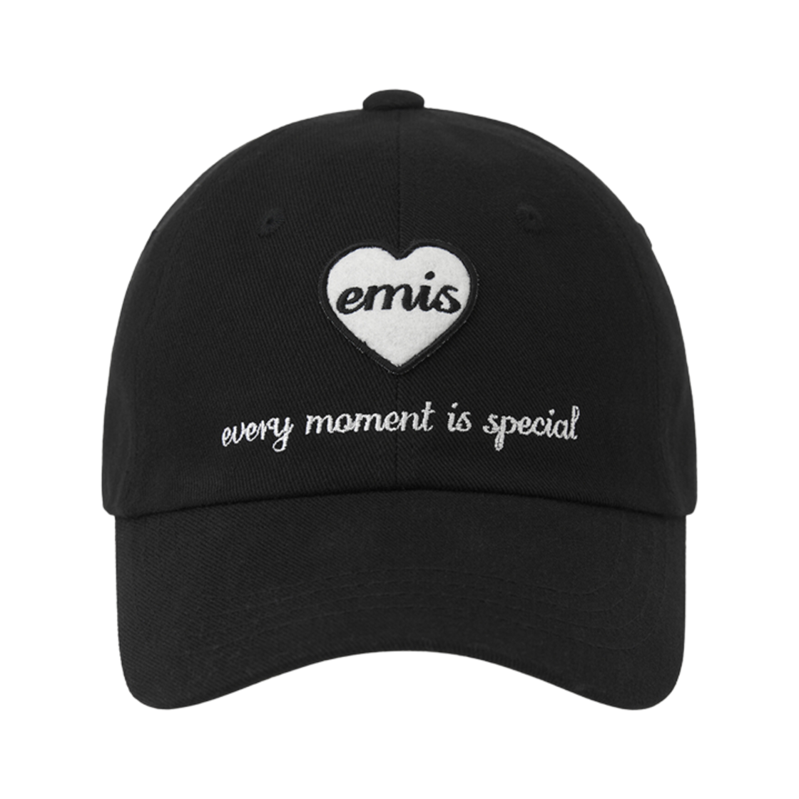 이미스 하트 와펜 볼캡 블랙(Emis Heart Wappen Ball Cap Black)