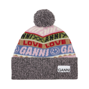 Ganni Graphic Wool Beanie Mlticolour