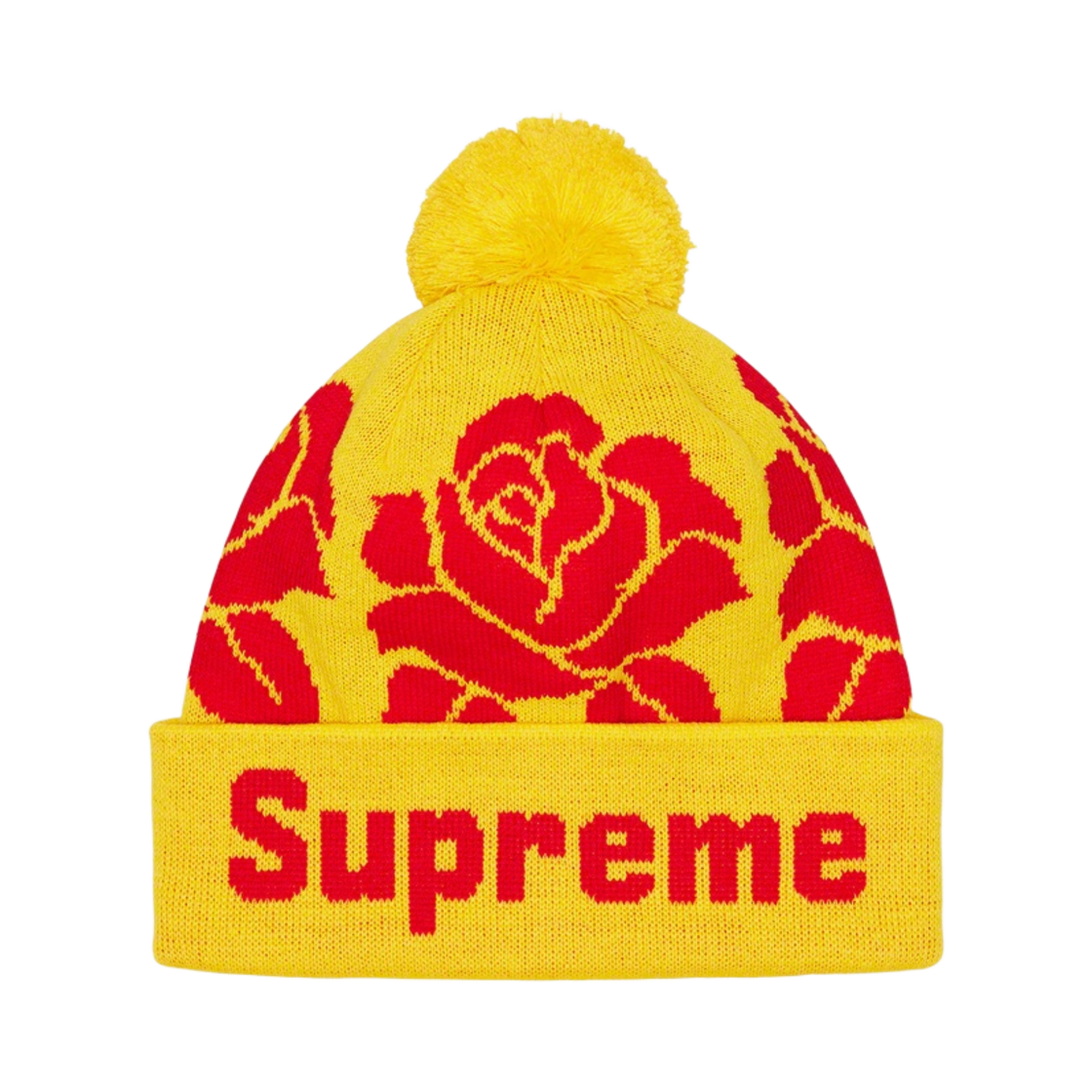 슈프림 로즈 비니 옐로우 - 22FW(Supreme Rose Beanie Yellow - 22FW) - 1