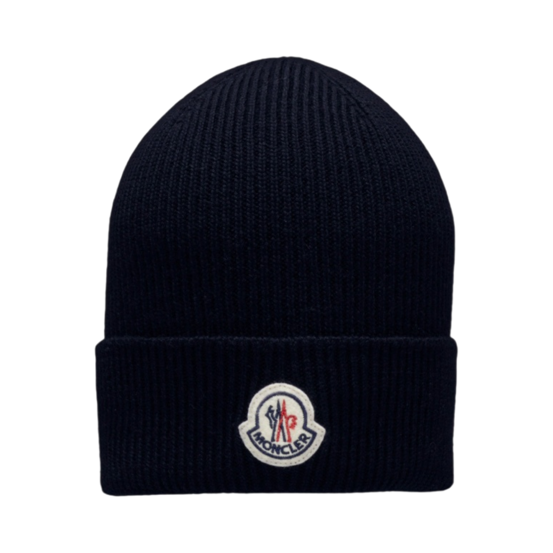 몽클레르 울 비니 네이비 블루 - 22FW(Moncler Wool Beanie Navy Blue - 22FW) - 1