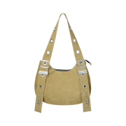 Vacant Archive Bella Wide Strap Hobo Bag Beige