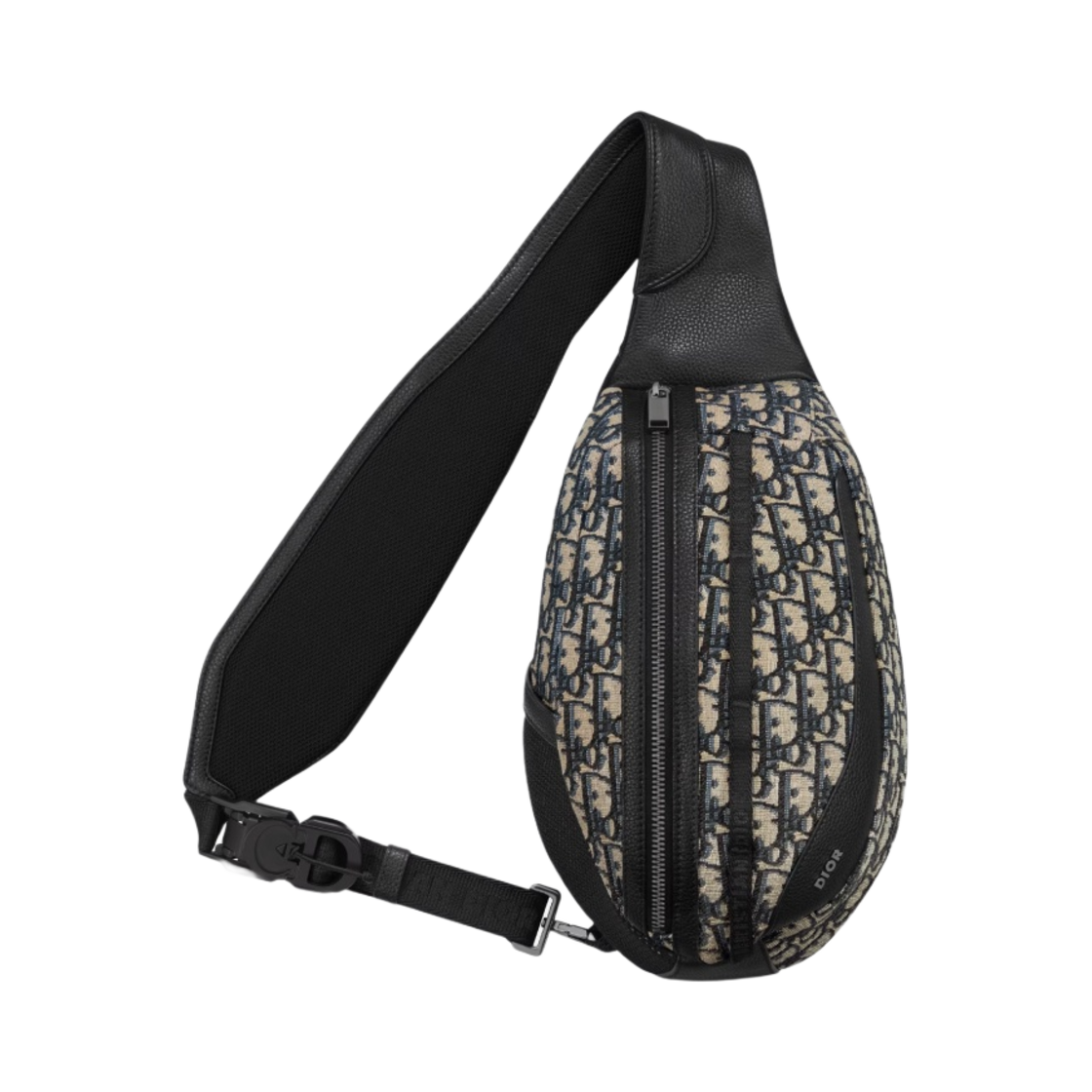 디올 스카랍 백 베이지 블랙 디올 오블리크 자카드 블랙 그레인드 카프스킨(Dior Scarab Bag Beige Black Dior Oblique Jacquard Black Grained Calfskin) - 1