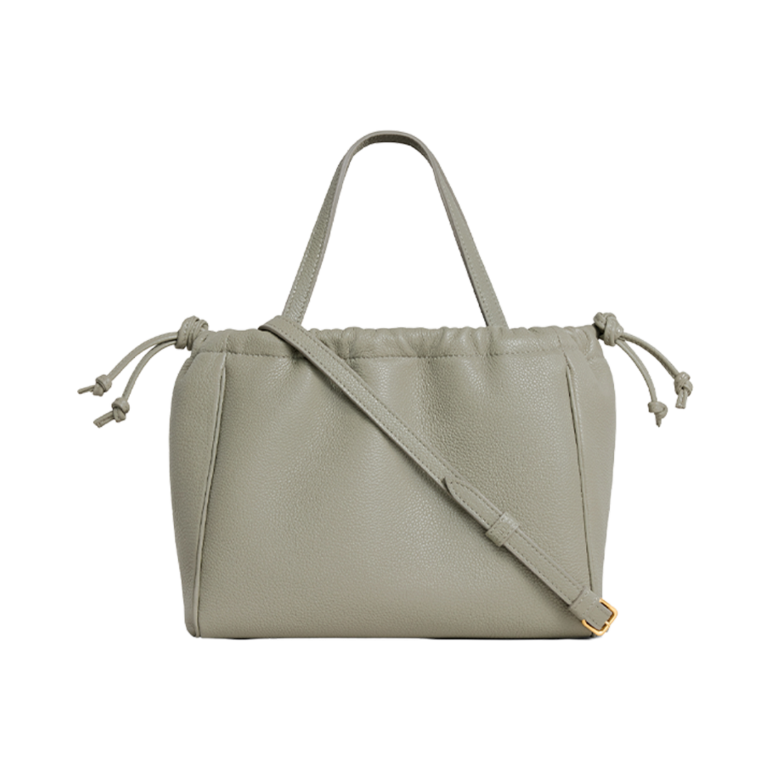 셀린느 스몰 카바스 드로우스트링 퀴르 트리옹프 그레인드 카프스킨 그린 클레이(Celine Small Cabas Drawstring Cuir Triomphe in Grained Calfskin Green Clay) - 3