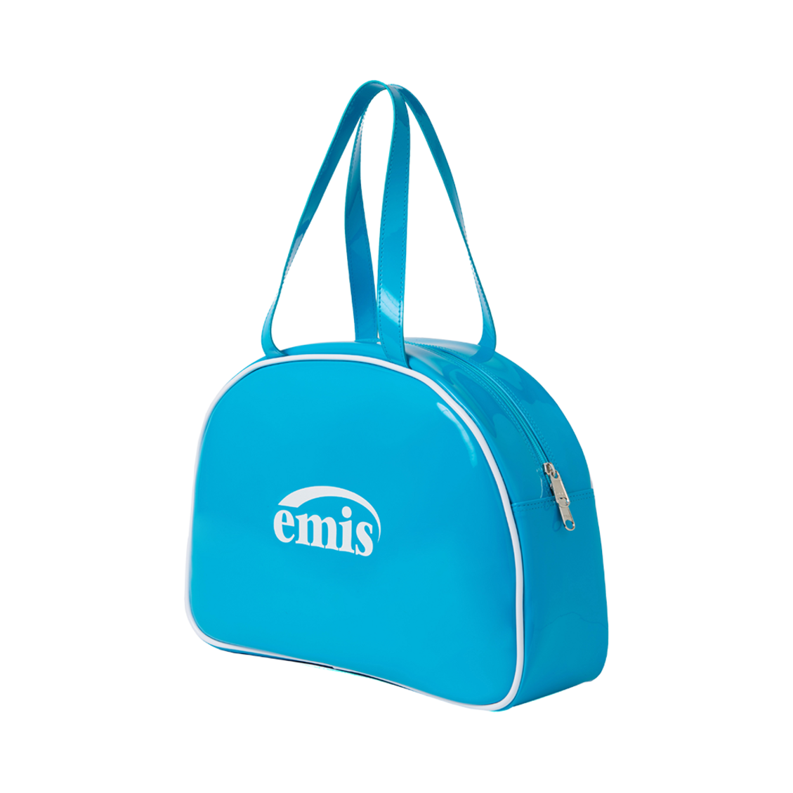 이미스 에나멜 라운드 하프백 블루(Emis Enamel Round Half Bag Blue) - 2