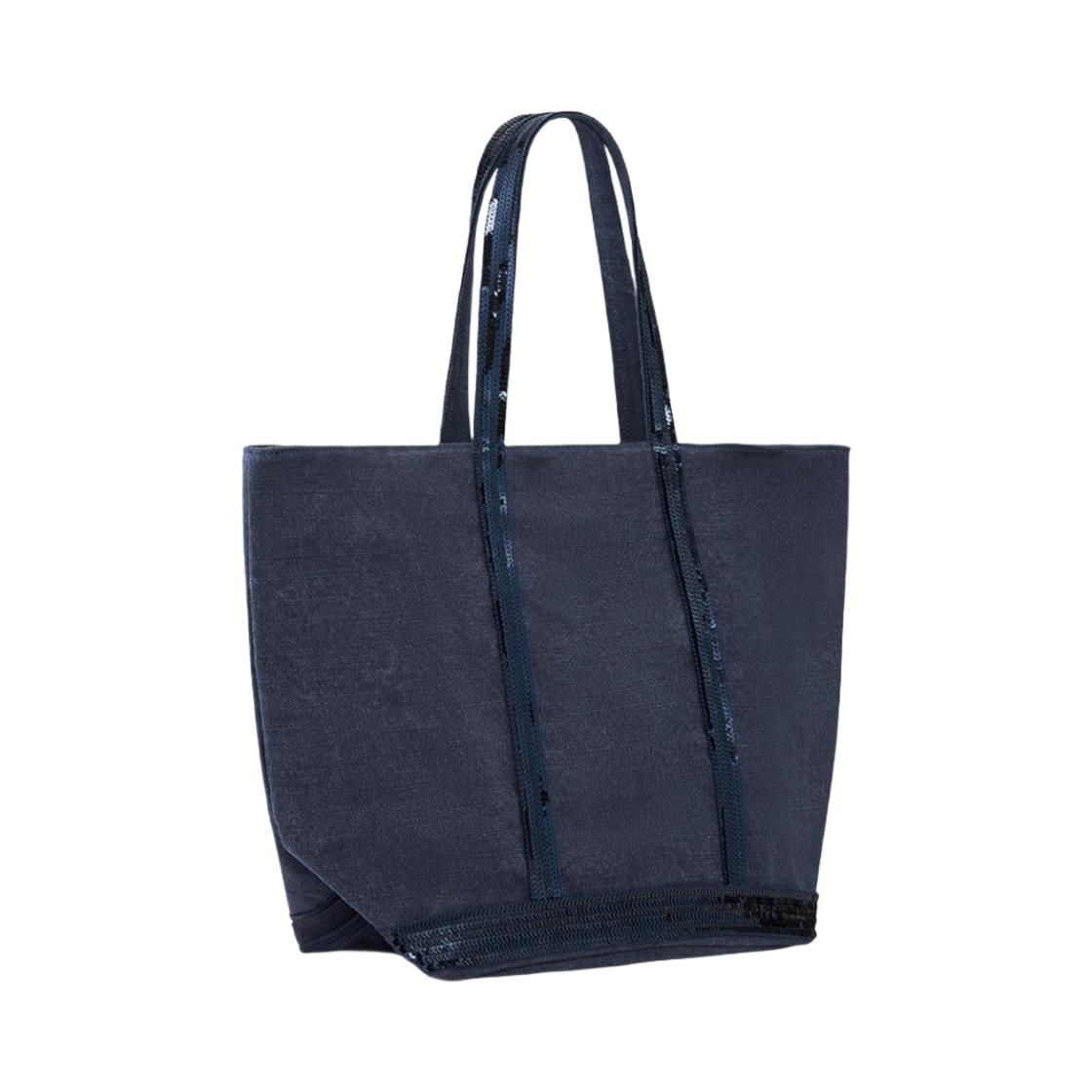 바네사 브루노 리넨 L 카바스 토트 데님(Vanessa Bruno Linen L Cabas Tote Denim) - 2