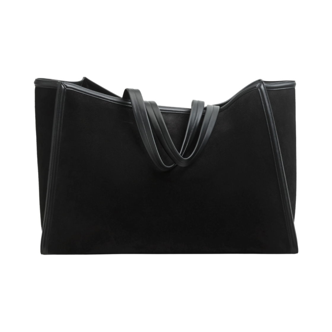AB10-LT0008-900BK Phoebe Philo XL Kit Cabas Black Suede