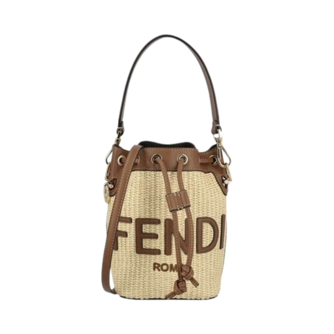 펜디 몬트레조 FF 코튼 파이버 미니백 베이지(Fendi Mon Tresor FF Cotton Fibre Mini Bag Beige) - 1