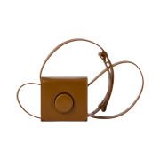 Lemaire Mini Camera Bag Vegetable-Tanned Leather Tobacco