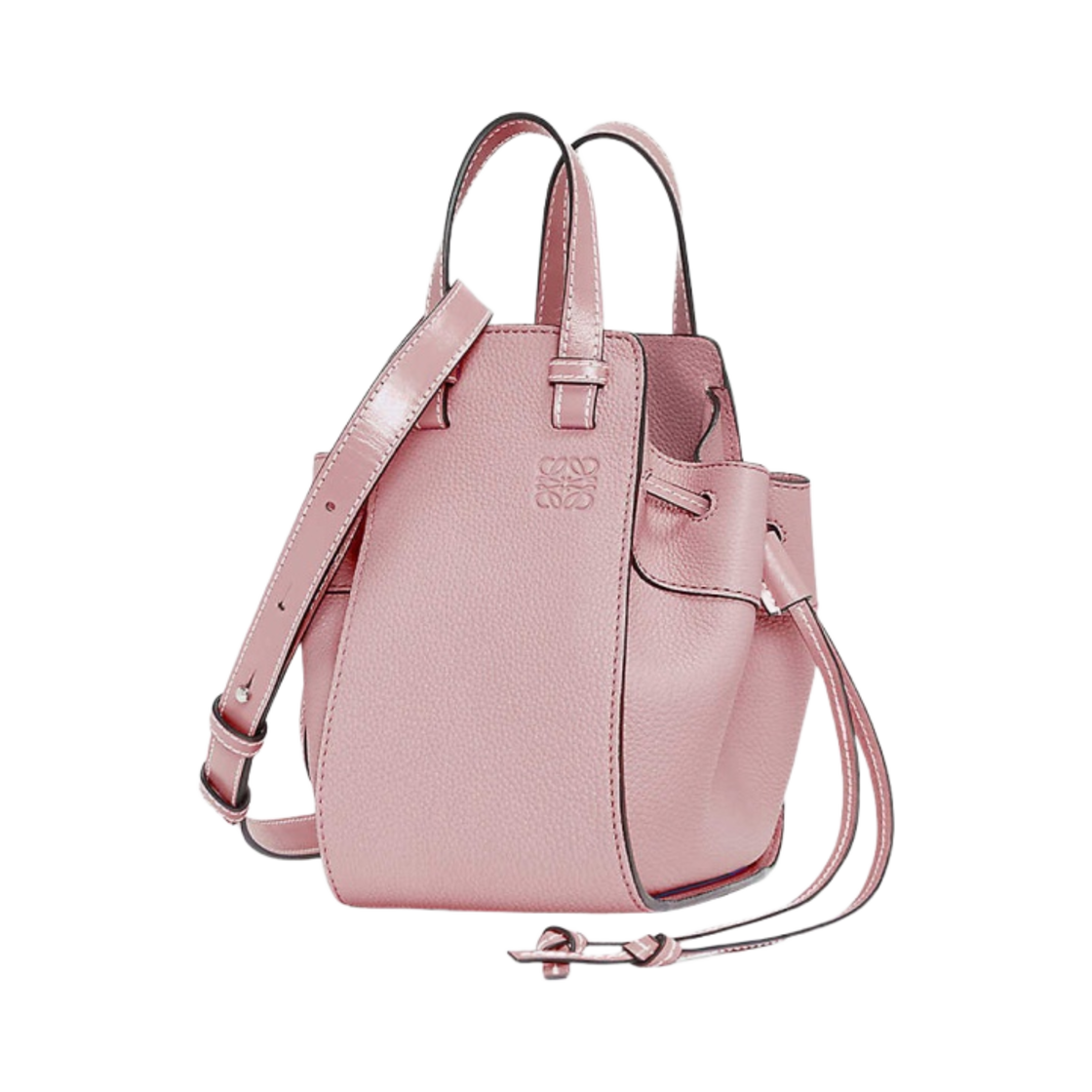 로에베 미니 해먹 드로우스트링백 레더 파스텔 핑크(Loewe Mini Hammock Drawstring Bag in Leather Pastel Pink) - 1