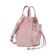 Loewe Mini Hammock Drawstring Bag in Leather Pastel Pink