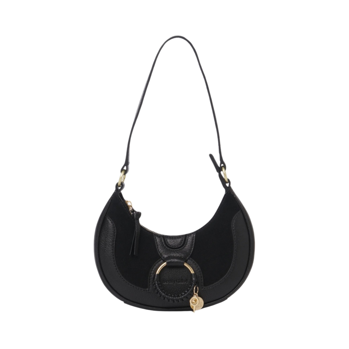 씨 바이 끌로에 볼소 미디어 루나 하나 백 블랙(See By Chloe Bolso Media Luna Hana Bag Black) - 1