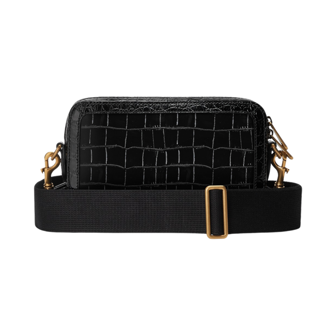 구찌 크로커다일 숄더백 더블 G 블랙(Gucci Crocodile Shoulder Bag with Double G Black) - 3