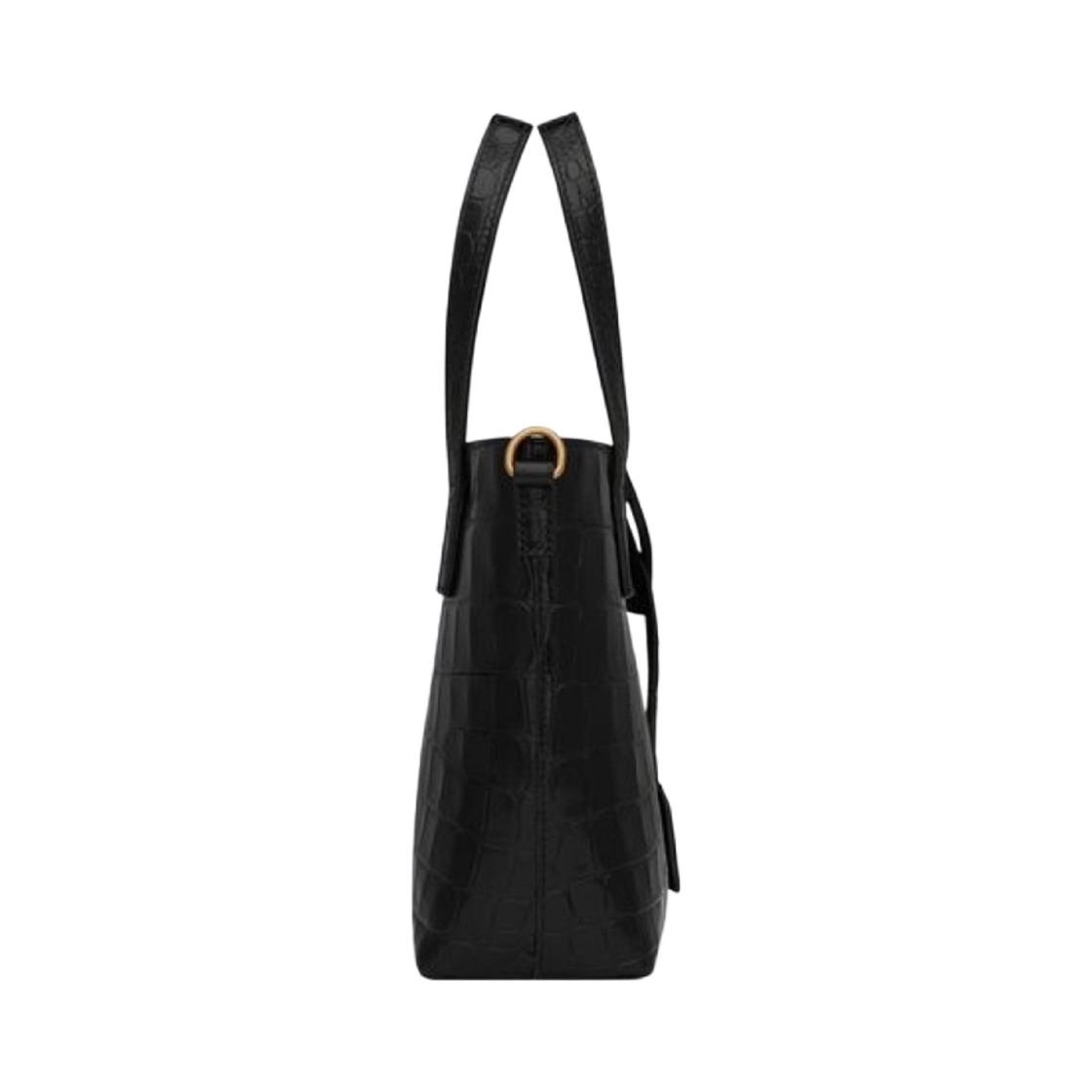 생로랑 크로커다일 엠보스 레더 파리 미니 토이 쇼핑백 블랙(Saint Laurent Paris Mini Toy Shopping Bag in Crocodile Embossed Leather Black) - 2