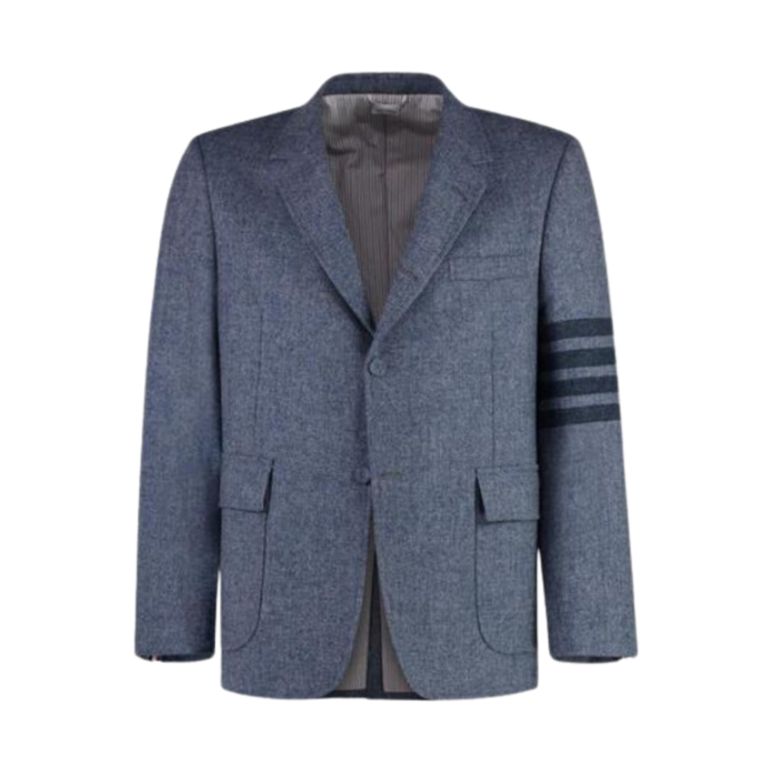 MJU560A-05385-480 Thom Browne Donegal Tweed 4-Bar Straight Fit Sport Coat Light Blue
