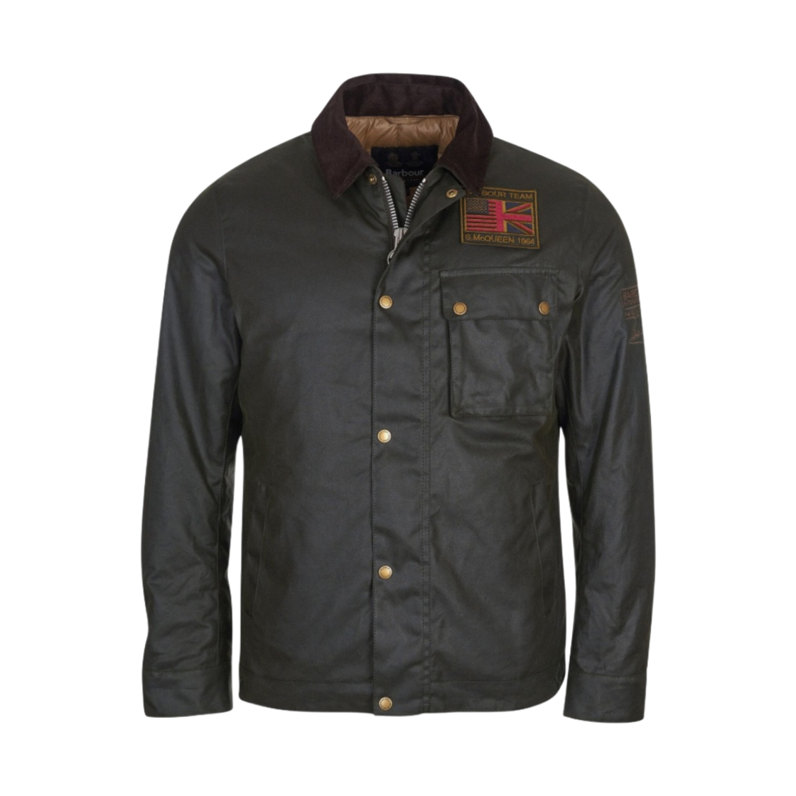 MWX1853SG91 Barbour International Workers Wax Jacket Sage