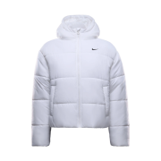 (W) Nike NSW Therma-Fit Loose Hooded Jacket White Black - Asia