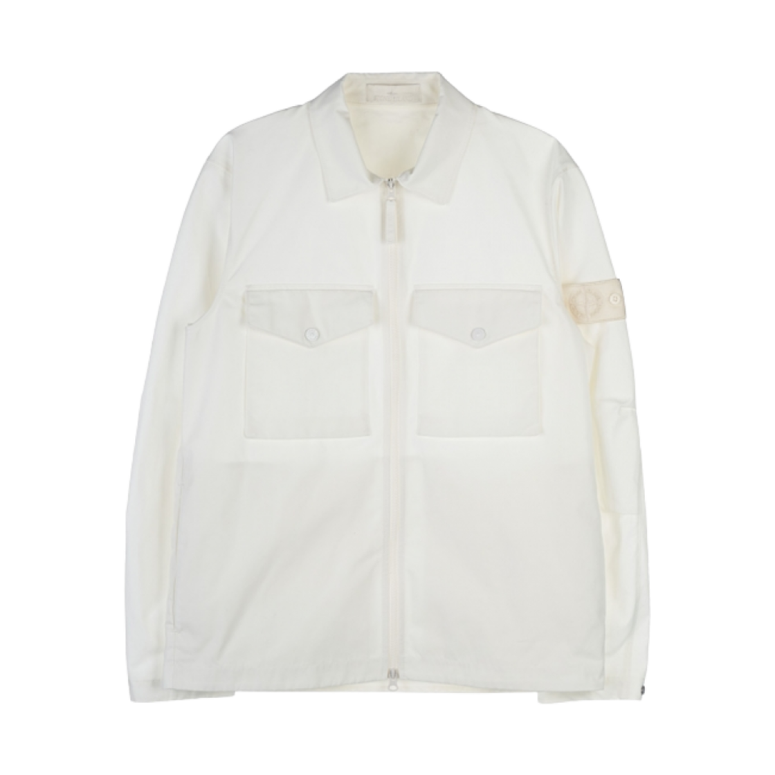 스톤 아일랜드 116F1 고스트 피스 O-벤틸 코튼 오버셔츠 오프 화이트 - 22FW(Stone Island 116F1 Ghost Piece O-Ventile Cotton Overshirt Off White - 22FW) - 1