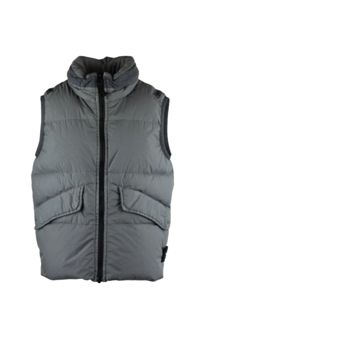 (키즈) 스톤 아일랜드 G0123 가먼트 다이트 크링클랩스 리사이클 나일론 다운 베스트 퓨터 그레이 - 23FW((Kids) Stone Island G0123 Garment Dyed Crinkle Reps Recycled Nylon Down Vest Pewter Grey - 23FW) - 1
