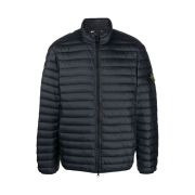 Stone Island 41524 Loom Woven Chambers R-Nylon Down-TC Garment Dyed Packable Jacket Navy Blue - 22FW