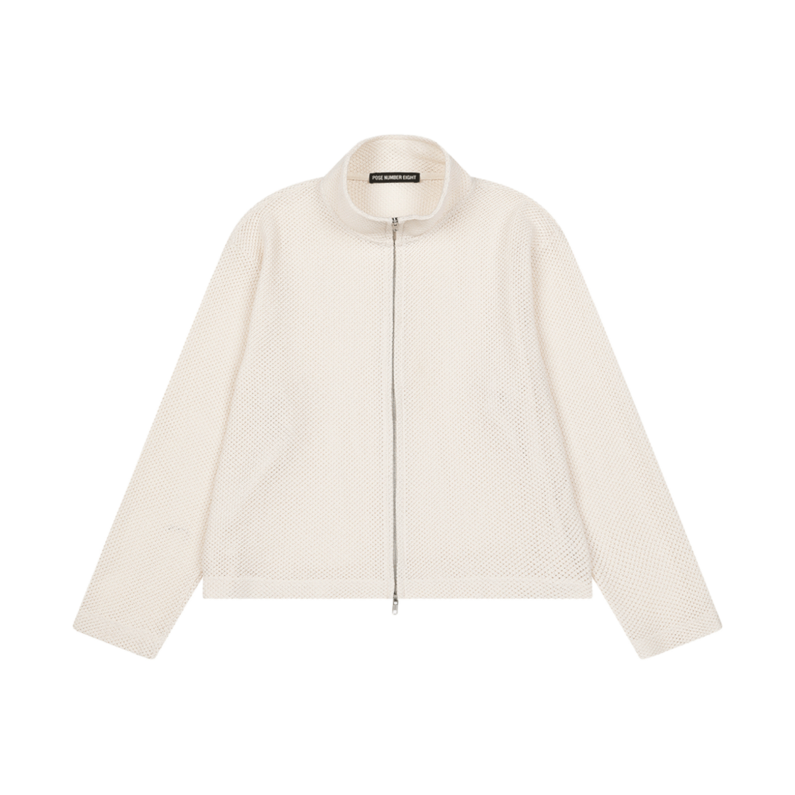 포즈넘버에잇 메쉬 니트 자켓 아이보리