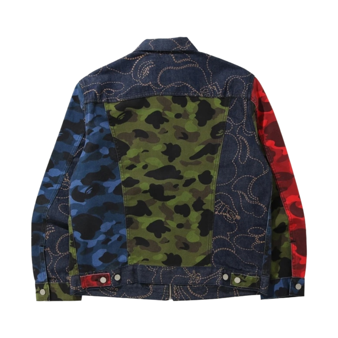 베이프 x 리바이스 카모 트러커 자켓 멀티컬러(BAPE x Levi's Camo Trucker Jacket Multicolor) - 2