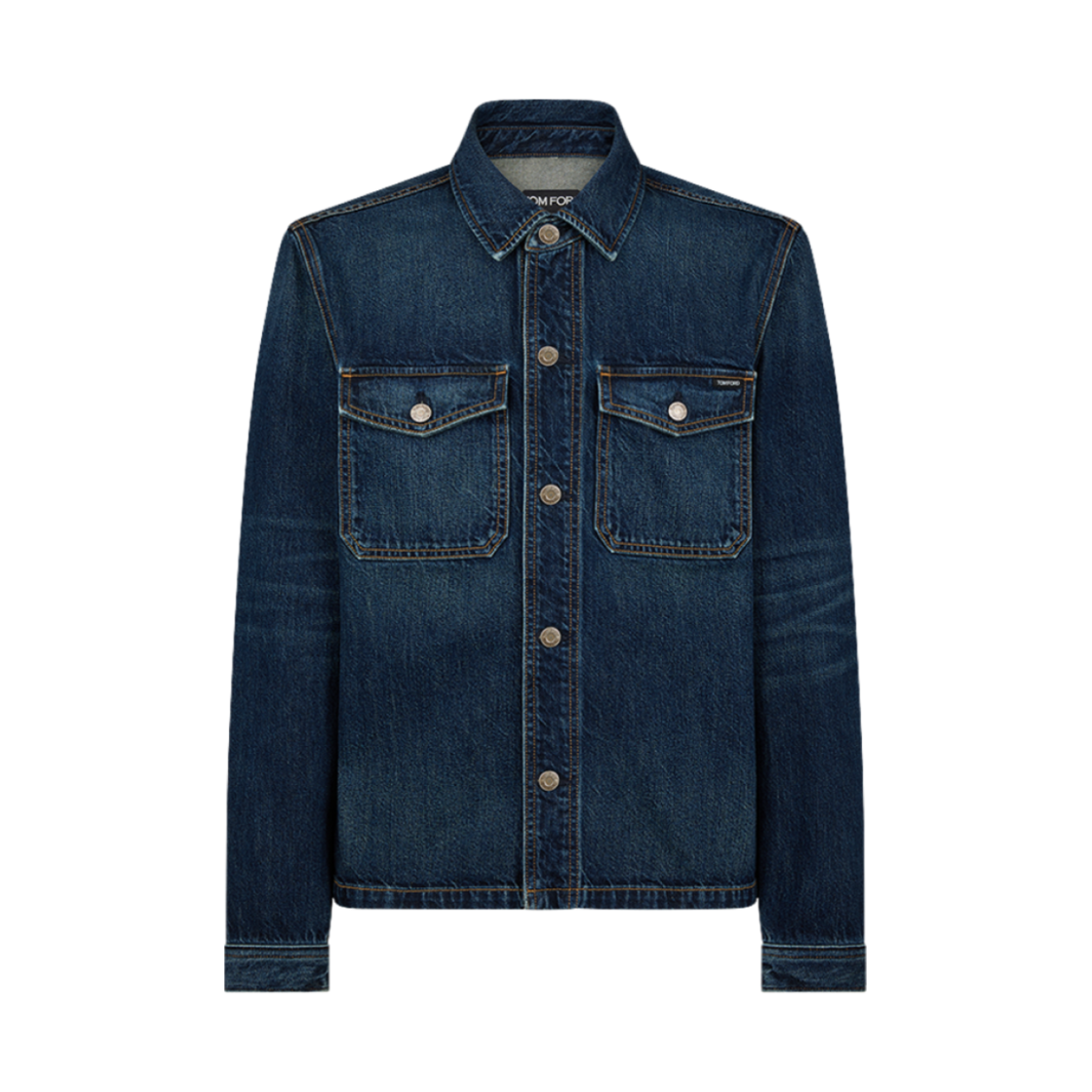 DJR002-DMC055F24-HB532 Tom Ford Denim Jacket Denim Blue