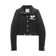 (W) Courreges Reedition Vinyl Jacket Black