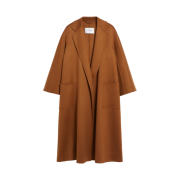 (W) Max Mara Ludmilla Icon Coat Tobacco