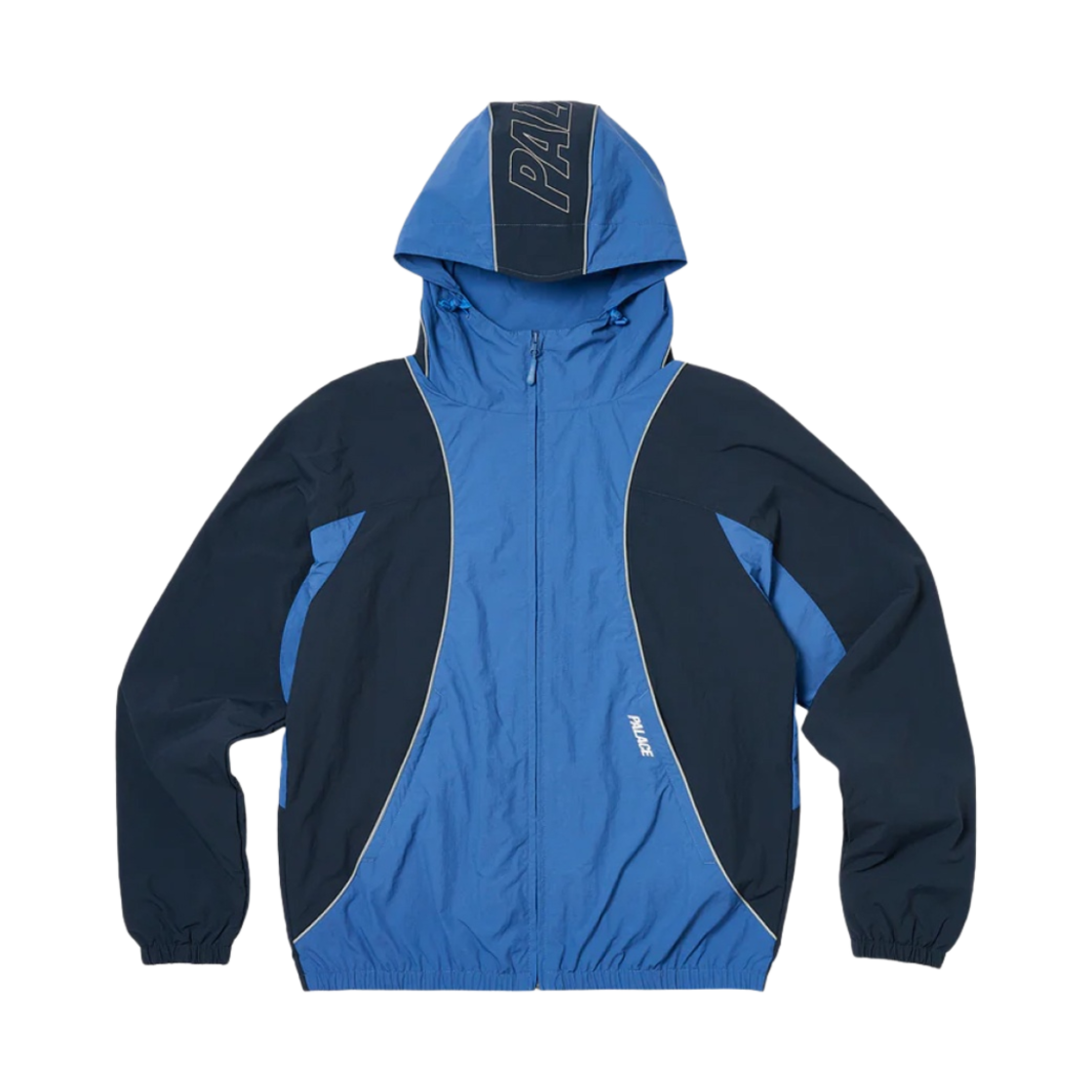팔라스 폰트 집 쉘 자켓 블루 에어포스 - 23SS(Palace Font Zip Shell Jacket Blue Airforce - 23SS) - 1