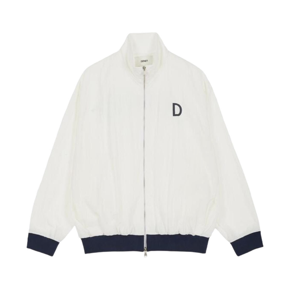 (W) 다이닛 D 로고 컬러 블록 점퍼 아이보리((W) Deinet D Logo Color Block Jumper in Ivory)