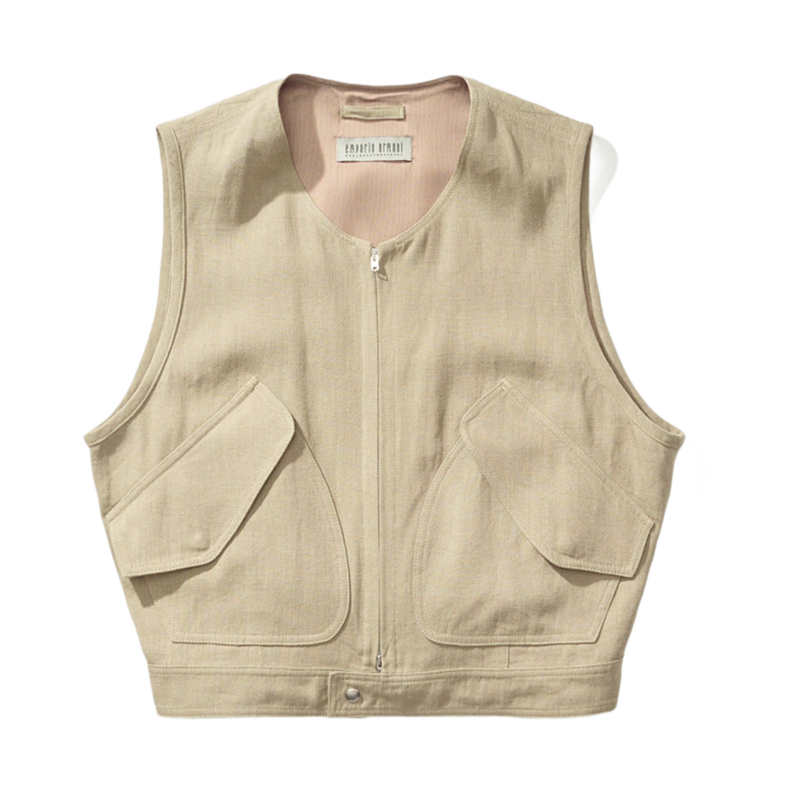 아워레가시 x 엠포리오 아르마니 볼로 베스트 올리바 퓨어 리넨(Our Legacy Work Shop x Emporio Armani Volo Vest Oliva Pure Linen)