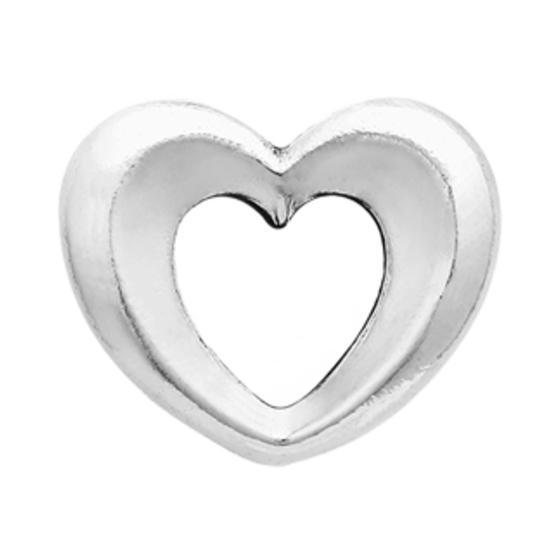 (W) 판도라 라디언트 오픈 하트 참 스털링 실버((W) Pandora Radiant Open Heart Charm Sterling Silver) - 1