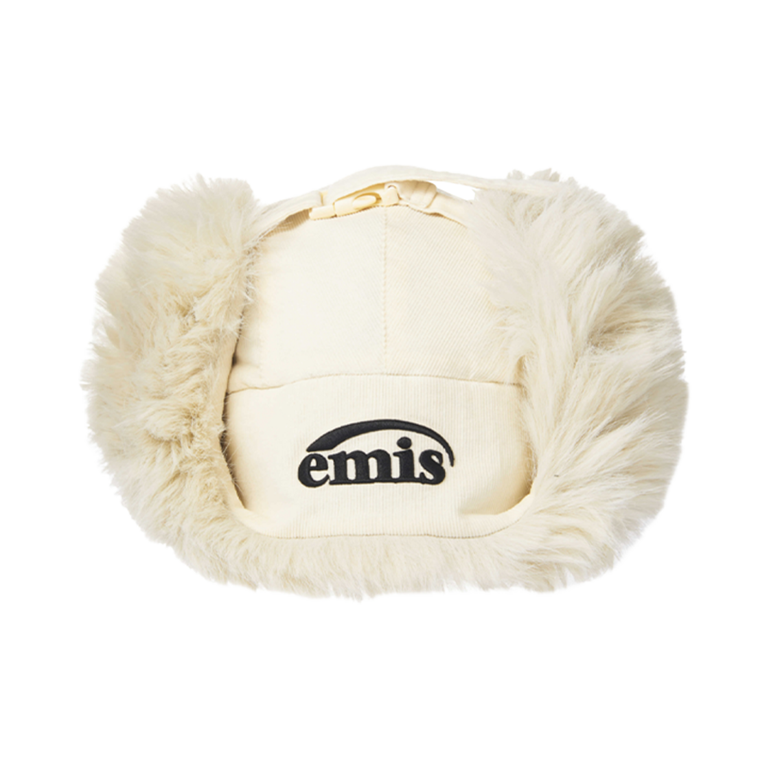 이미스 코듀로이 퍼 이어플랩 캡 아이보리(Emis Corduroy Fur Earflap Cap Ivory) - 4