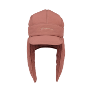 Jacquemus La Cagoule Bricciola Puffed Ear Flap Hat Terracotta