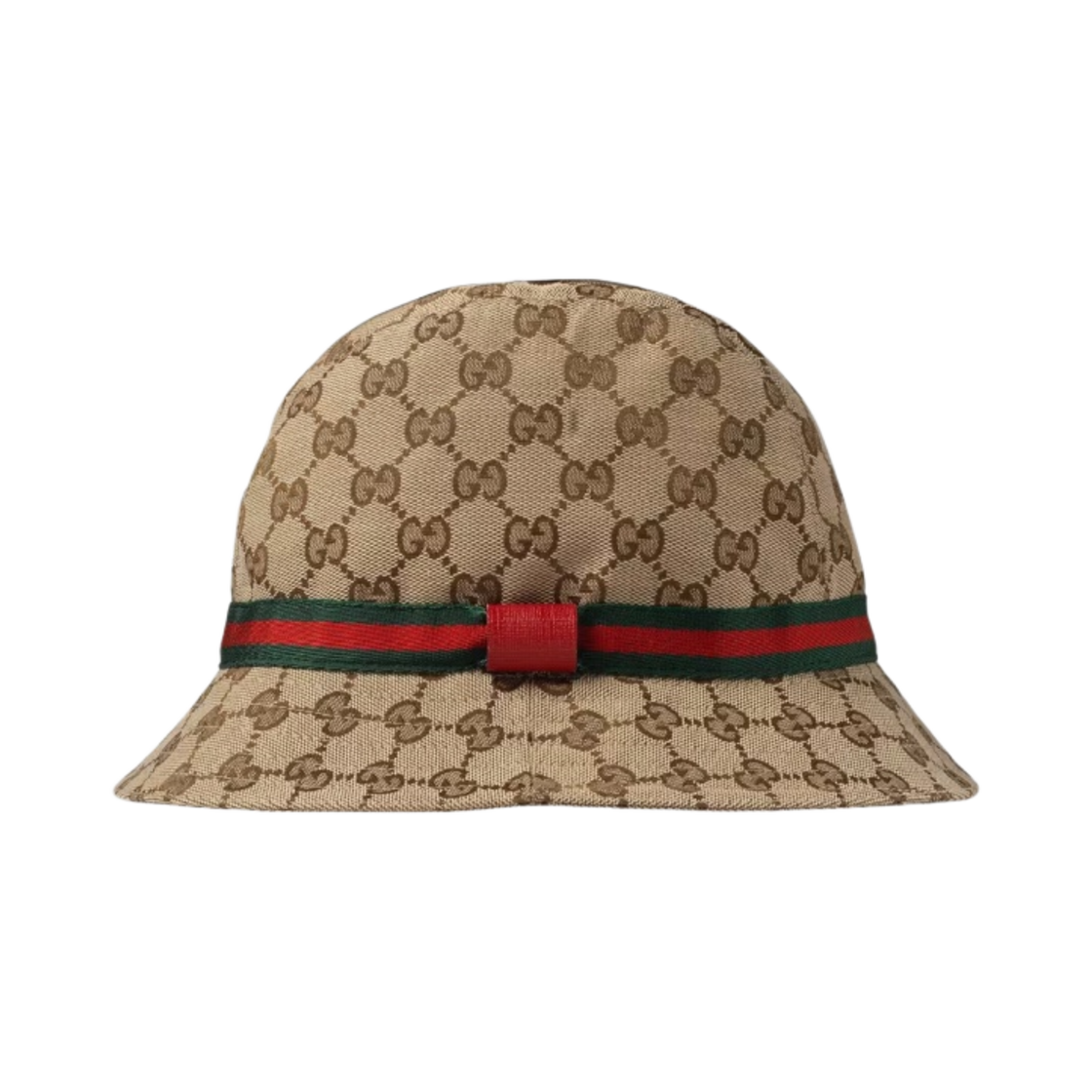 (키즈) 구찌 오리지널 GG 페도라 베이지 에보니 레드((Kids) Gucci Original GG Fedora Beige Ebony Red) - 1