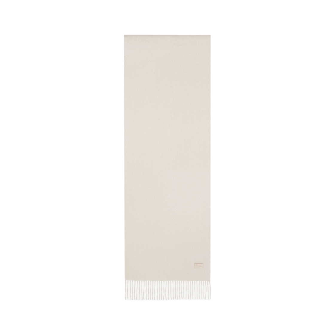 생로랑 시그니쳐 스카프 캐시미어 자카드 아이보리(Saint Laurent Signature Scarf in Cashmere Jacquard Ivory) - 1