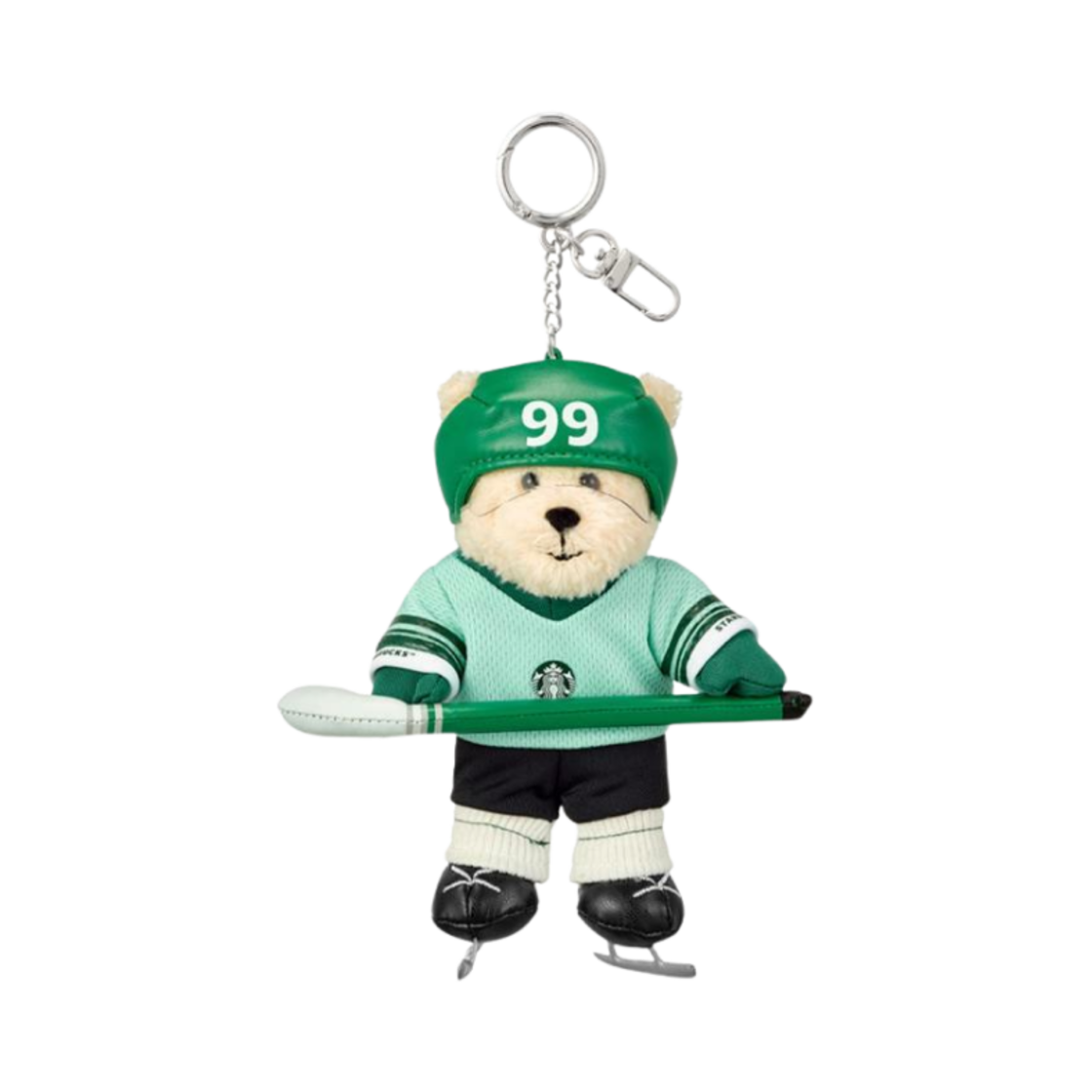 - Starbucks Ice Hockey Bearista Keychain